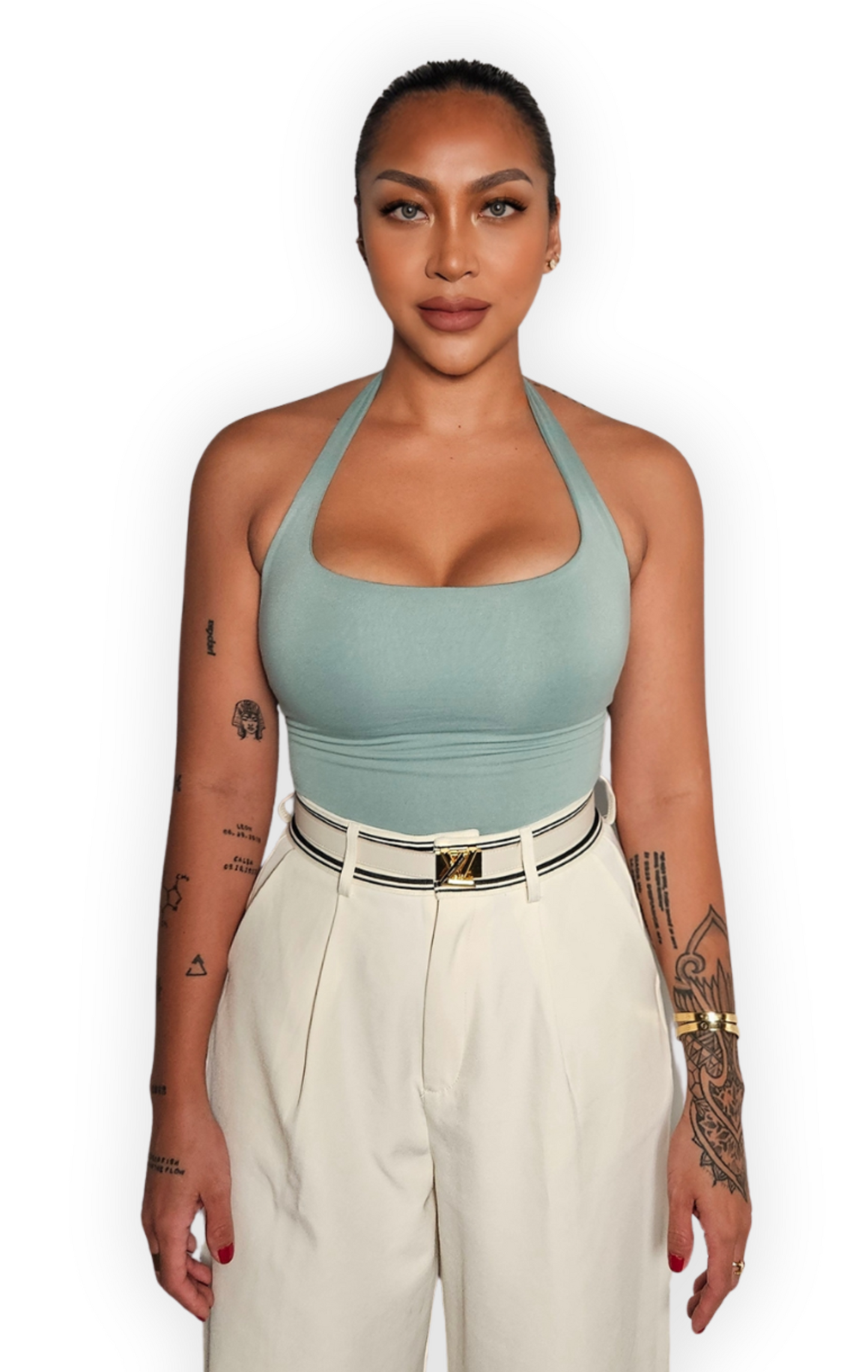 GENA DOUBLE LAYER BACKLESS TOP