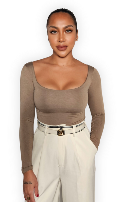 PATRICE DOUBLE LAYER LONGSLEEVE TOP