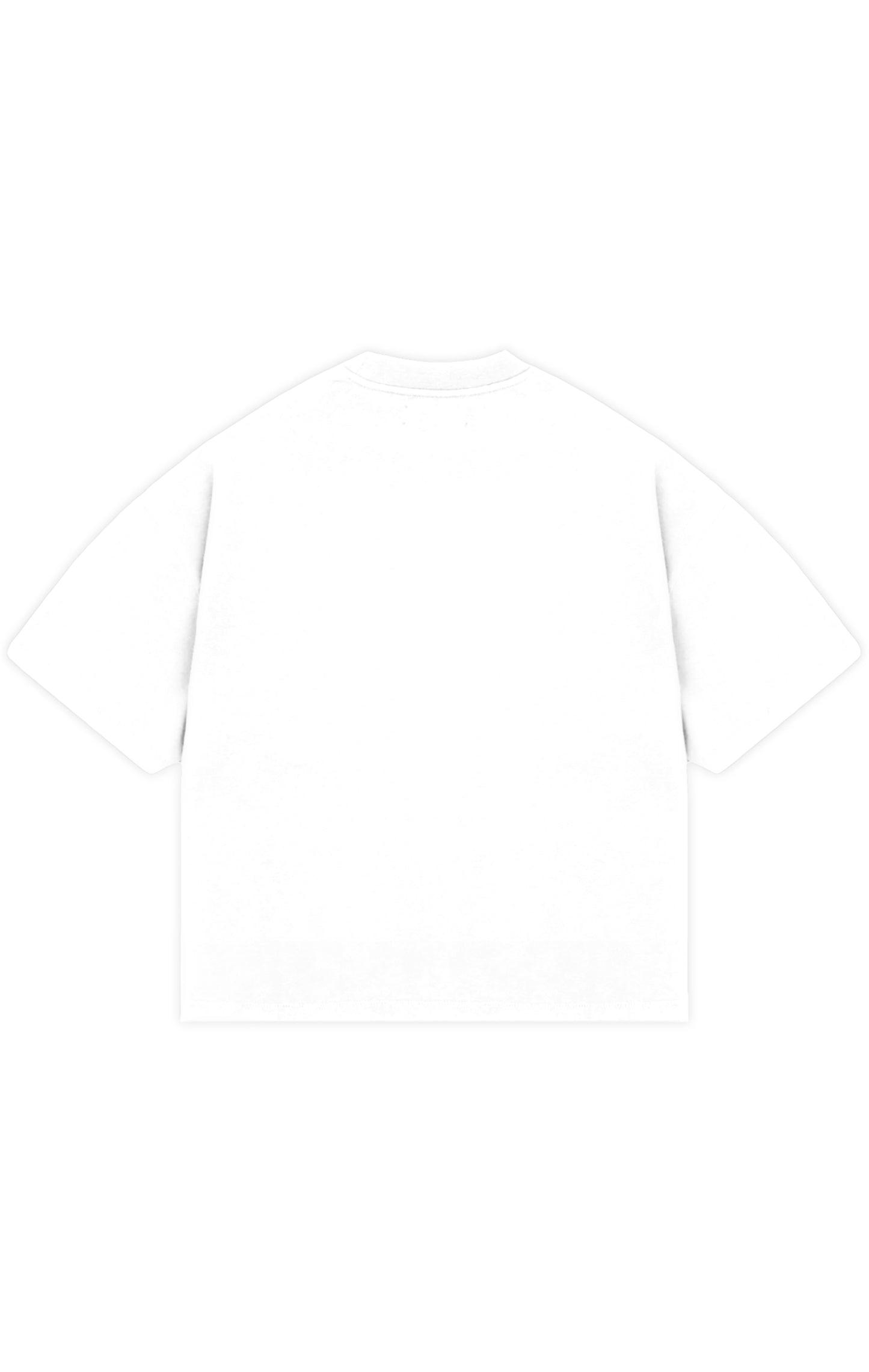 310GSM CROP OVERSIZE TEE- WHITE