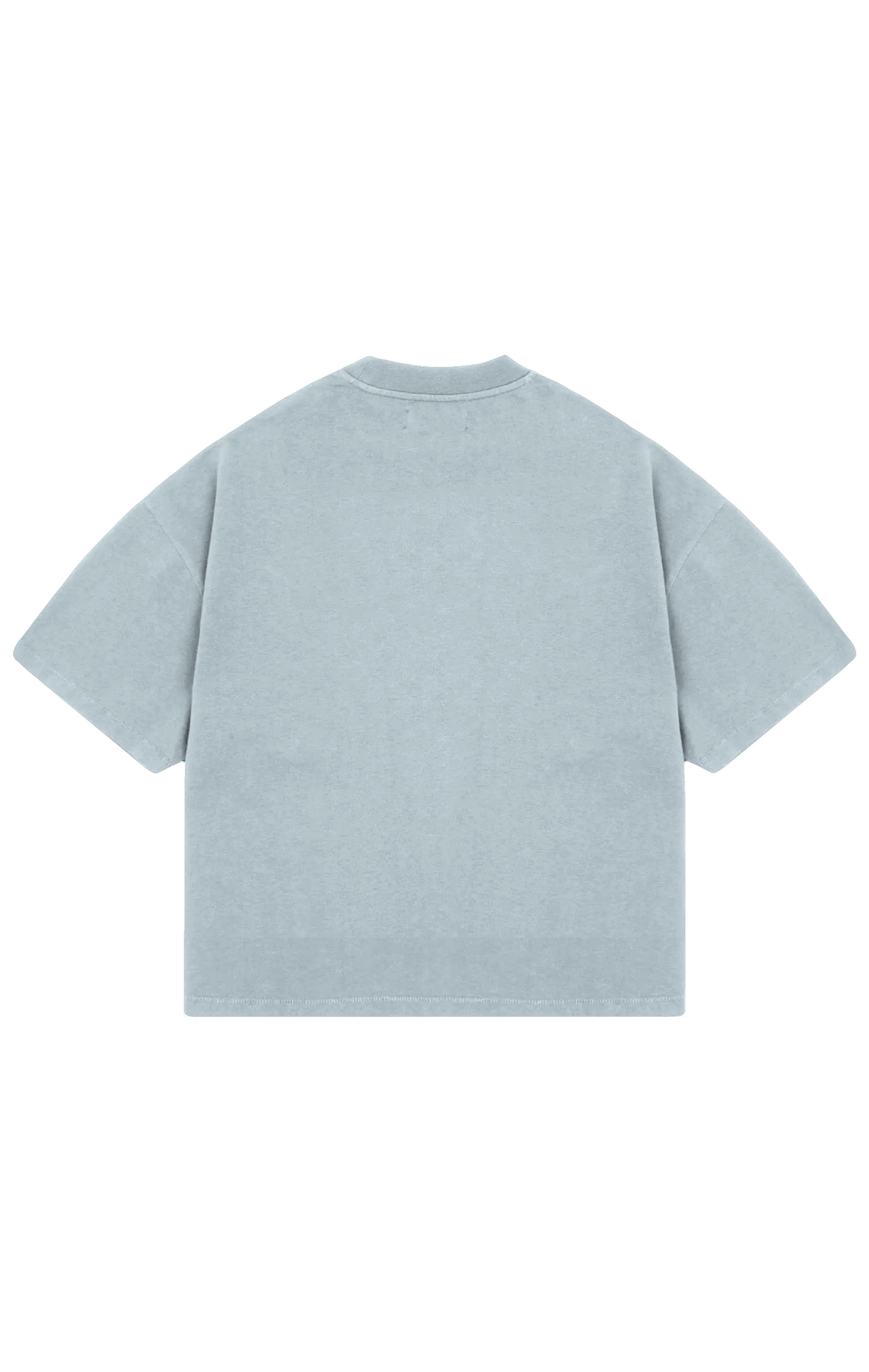 310GSM CROP OVERSIZE TEE - COUNTRY BLUE