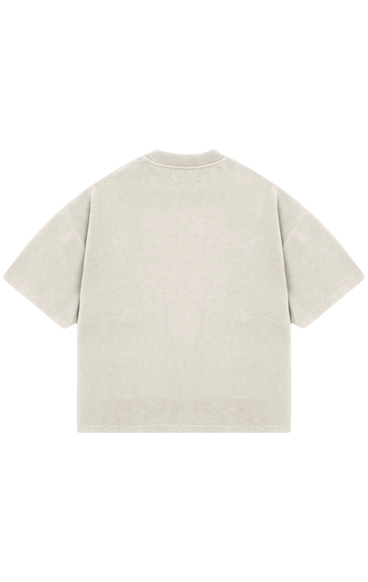 310GSM CROP OVERSIZE TEE - IVORY