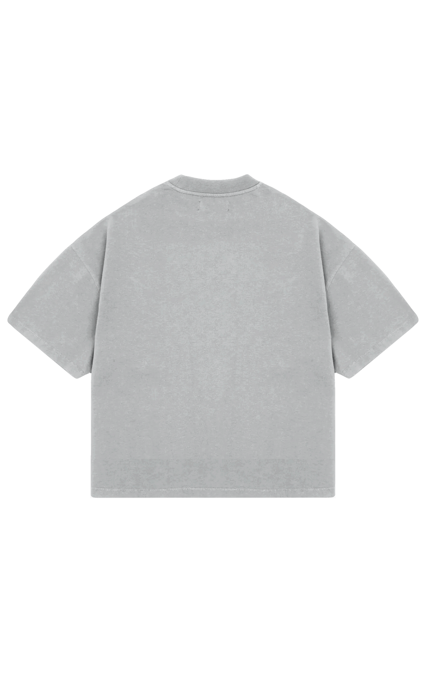 310GSM CROP OVERSIZE TEE - ASH