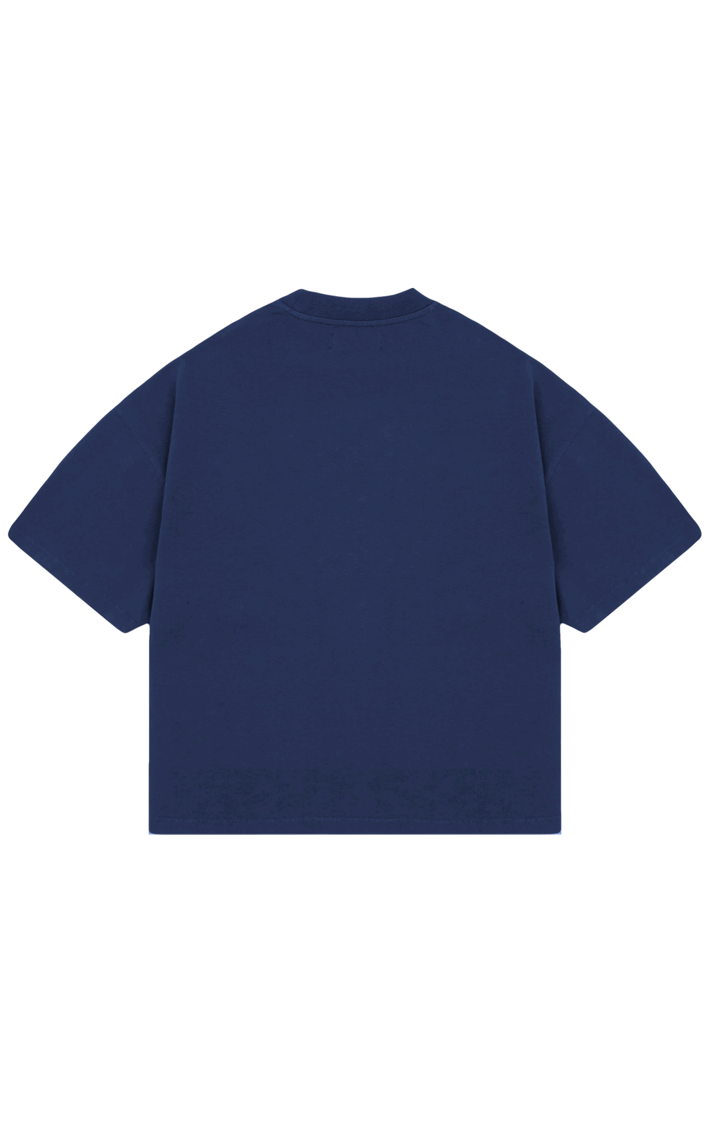 310GSM CROP OVERSIZE TEE- NAVY