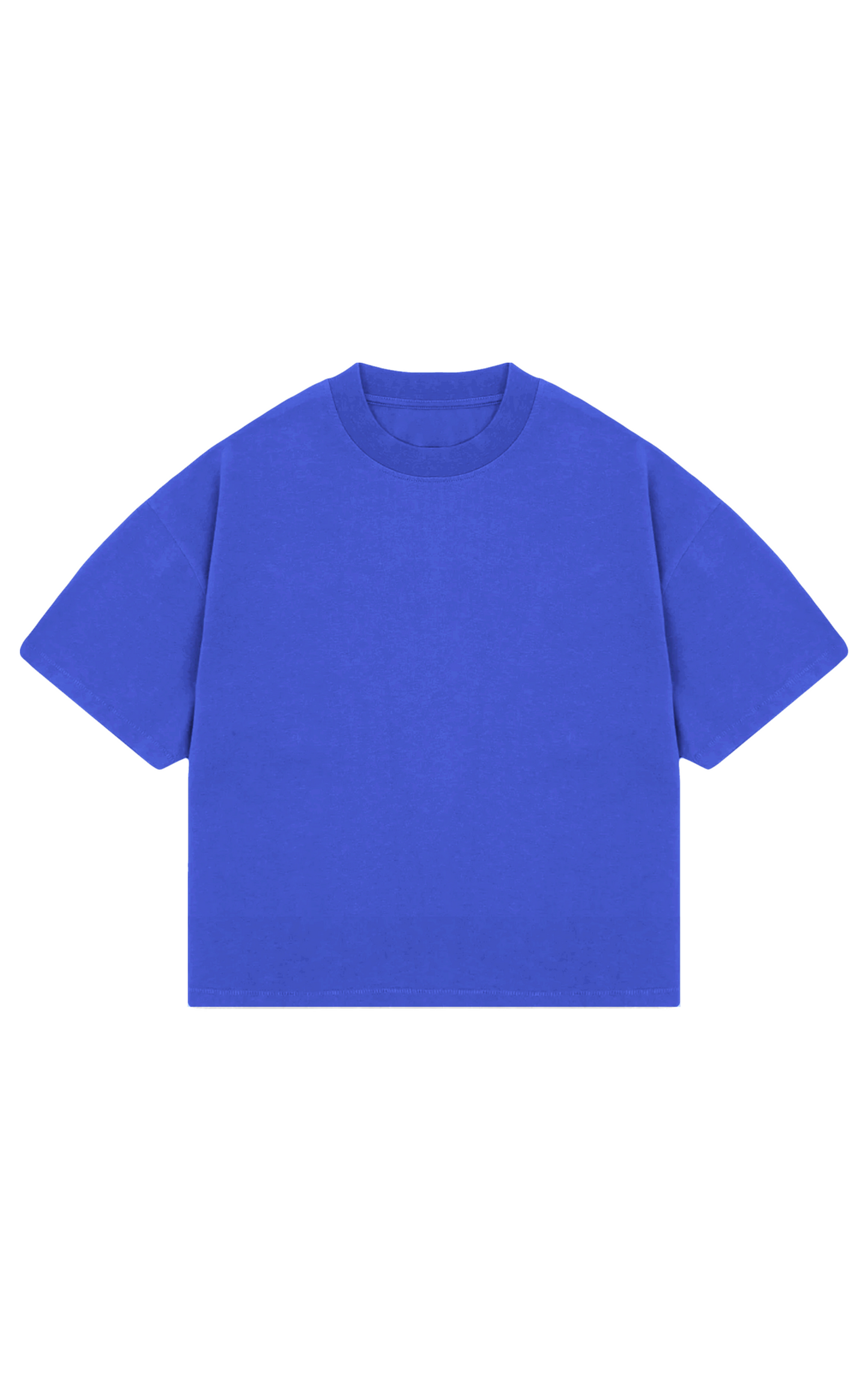 310GSM CROP OVERSIZE TEE - ROYAL BLUE