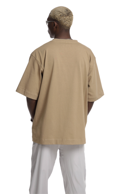 300GSM OVERSIZED TEE- CARAMEL