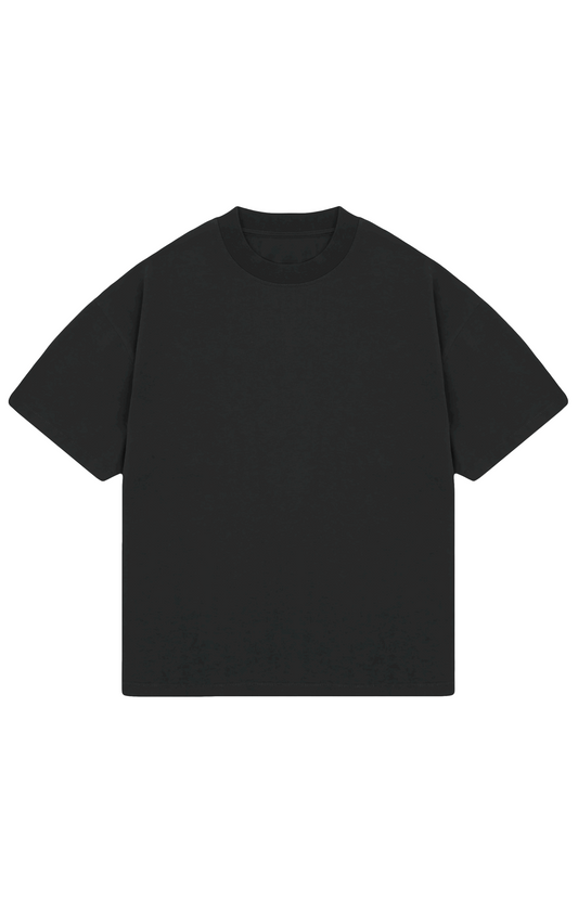 310 GSM OVERSIZE TEE - BLACK