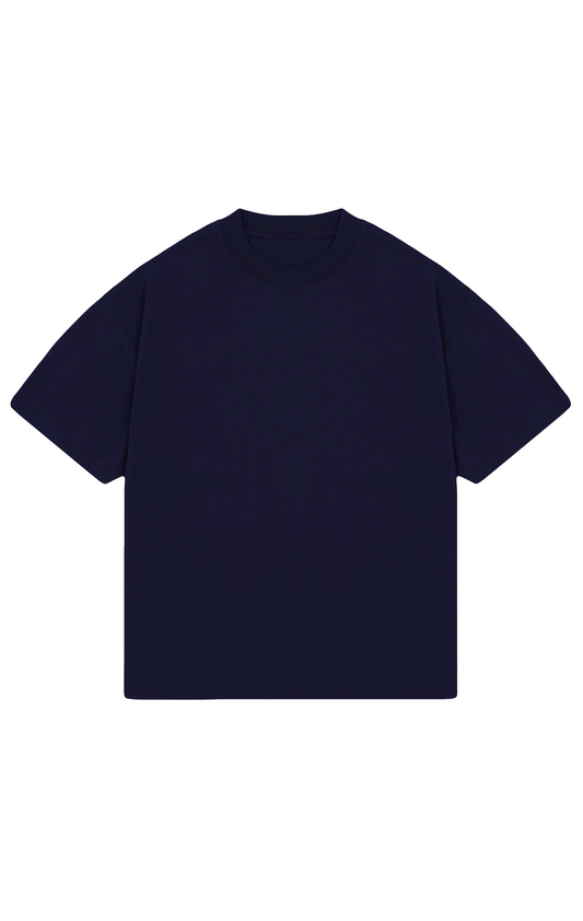 310 GSM OVERSIZE TEE - NAVY BLUE